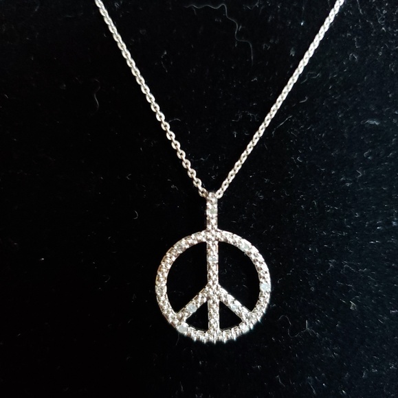 kohl's Jewelry - Sterling Silver Peace Necklace
